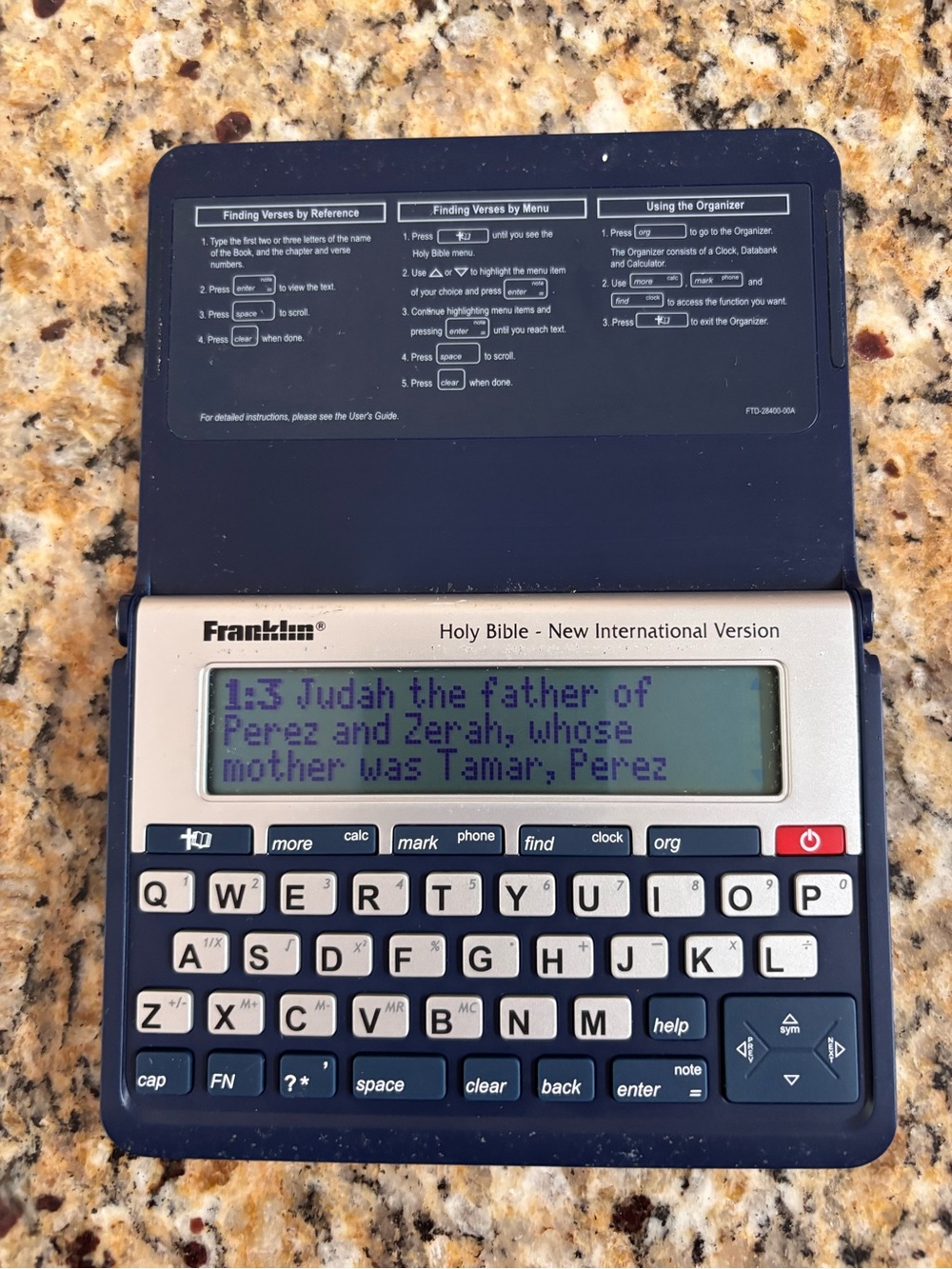 Franklin Electronic Holy Bible New International Version NIV-570 with Batteries
